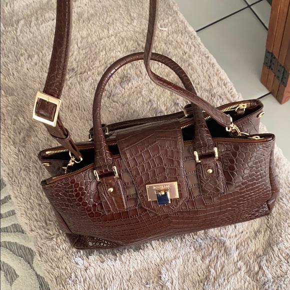 Kookjac leather satchel with cross body strap - Picture 3 of 8